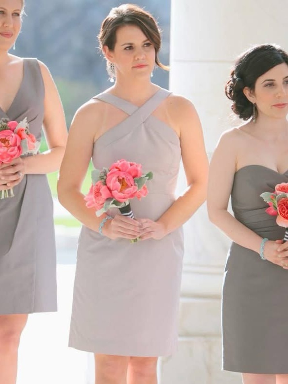 J Crew Silk Dress - Silver Cocktail Dress